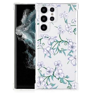 Samsung Galaxy S22 Ultra Uniek Case Blossom White