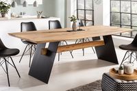 Design eettafel GRAND OAK 200cm naturel massief eikenhout - 43390