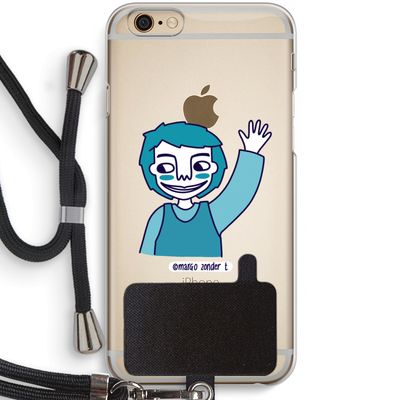 Zwaai: iPhone 6 / 6S Transparant Hoesje met koord