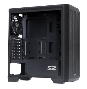 Zalman S2 Midi Tower Case - Black Window Zwart