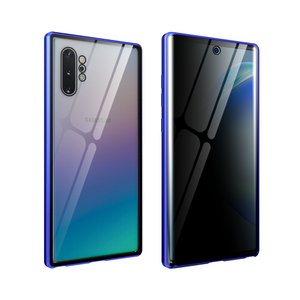 iPhone XS Max hoesje - Full body - Shockproof - Gehard glas - Metaal - Blauw