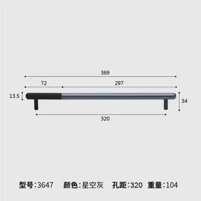 Modern Meubelhandvat - Aluminiumlegering | Diverse Maten | Inclusief Schroeven