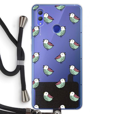 Vogeltjes: Honor Note 10 Transparant Hoesje met koord