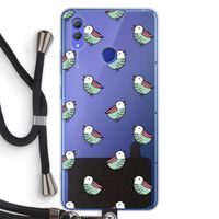 Vogeltjes: Honor Note 10 Transparant Hoesje met koord