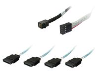 Highpoint 8643-4SATA-1M Serial Attached SCSI (SAS)-kabel 12 Gbit/s Zwart - thumbnail