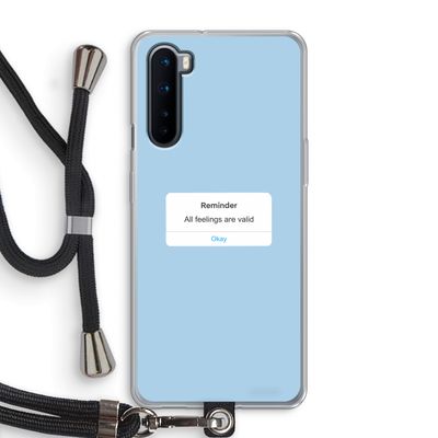 Reminder: OnePlus Nord Transparant Hoesje met koord