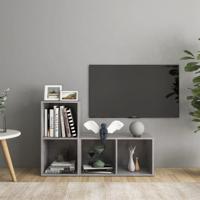 Tv-meubelen 2 st 72x35x36,5 cm bewerkt hout betongrijs