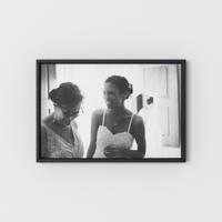 Foto op canvas met baklijst zwart 30x45