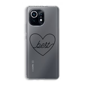 Best heart black: Xiaomi Mi 11 Transparant Hoesje
