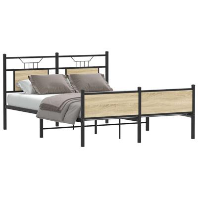 Bedframe zonder matras hout sonoma eikenkleurig 140x200 cm
