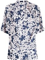 Stella McCartney blouse en soie à fleurs - Rose - thumbnail