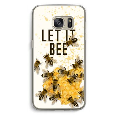 Let it bee: Samsung Galaxy S7 Transparant Hoesje