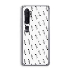 Pluimen: Xiaomi Mi Note 10 Transparant Hoesje