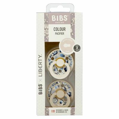 Bibs 2 Fopspeen Duo Liberty Garden Bobo Ivory 2