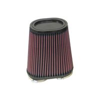 K&N universeel ovaal/conisch filter 60mm dual aansluiting, 159mm x 95mm Bodem, 87mm x 112mm Top, 171 RU4710 - thumbnail