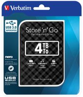 Verbatim Draagbare vaste Store 'n' Go-schijf met USB 3.0 van 4 TB Black - thumbnail