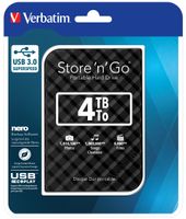 Verbatim Store n Go 4 TB Externe harde schijf (2,5 inch) USB 3.2 Gen 1 (USB 3.0) Zwart 53223 - thumbnail