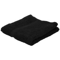Luxe handdoeken zwart 50 x 90 cm 550 grams - thumbnail