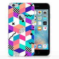 Apple iPhone 6 Plus | 6s Plus TPU Hoesje Blokken Kleurrijk