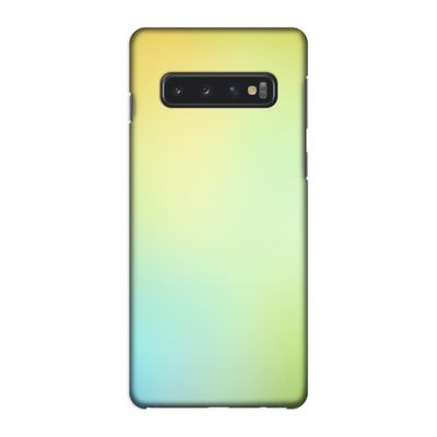 Minty mist pastel: Samsung Galaxy S10 4G Volledig Geprint Hoesje
