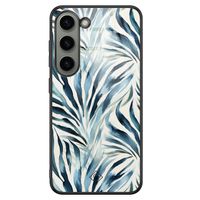 Samsung Galaxy S23 glazen hardcase - Japandi waves Samsung Galaxy S23 glazen hardcase - Japandi waves