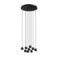 ETH Design hanglampGrace 9-lichts zwart - 05-HL4509-30