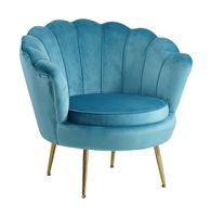 Artistiq Fauteuil 'Lizzy', Velvet, kleur Blauw