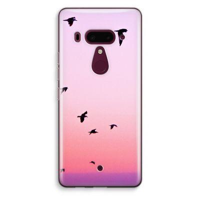 Fly away: HTC U12+ Transparant Hoesje