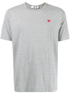 Comme Des Garçons Play t-shirt à broderies - Gris