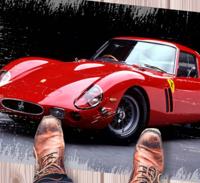 Moderne vinyl tapijt Ferrari 250 gto