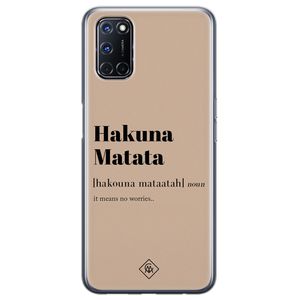 Oppo A52 siliconen hoesje - Hakuna matata