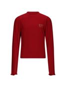 NoBell winter jersey crop top meisjes - rood - Krop - rib