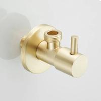 Hoekstopkraan SaniClear Brass | 1/2x1/2" | Messing geborsteld - Goud mat