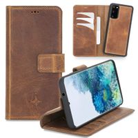 NorthLife - 2-in-1 (RFID) bookcase hoes - Samsung Galaxy S20 - Villa Cruoninga Cognac - thumbnail
