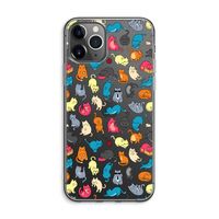 Kleurrijke katten: iPhone 11 Pro Max Transparant Hoesje