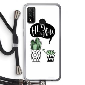 Hey you cactus: Huawei P Smart (2020) Transparant Hoesje met koord