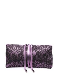 Saint Laurent Pre-Owned pochette à superposition en dentelle - Violet