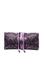 Saint Laurent Pre-Owned pochette à superposition en dentelle - Violet - thumbnail