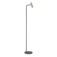 Highlight Vloerlamp Trend 1 lichts H 132 cm incl mini GU10 zwart goud - thumbnail