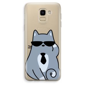 Cool cat: Samsung Galaxy J6 (2018) Transparant Hoesje