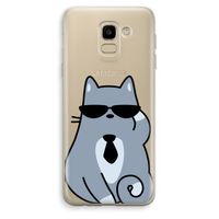 Cool cat: Samsung Galaxy J6 (2018) Transparant Hoesje