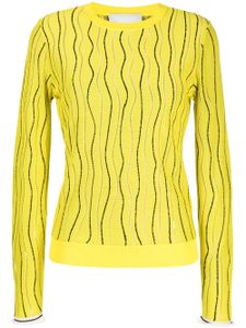 3.1 Phillip Lim pull Art Nouveau à motif en jacquard - Jaune