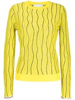 3.1 Phillip Lim pull Art Nouveau à motif en jacquard - Jaune - thumbnail