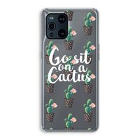Cactus quote: Oppo Find X3 Pro Transparant Hoesje