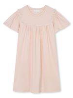 Chloé Kids robe en coton à manches courtes - Rose