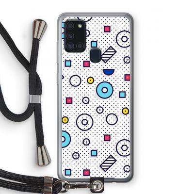 8-bit N°9: Samsung Galaxy A21s Transparant Hoesje met koord