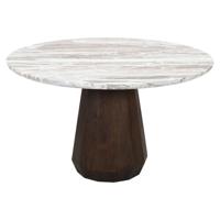 Eettafel Oberoy 130Ø (Bruin)