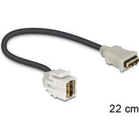 Delock 86328 Keystone Module HDMI female 250° > HDMI female met kabel wit