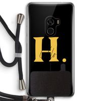 Amber Script: Xiaomi Mi Mix 2 Transparant Hoesje met koord