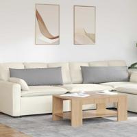 VidaXL Sofa kussens 2 pcs wolkengrijs 120 x 40 cm stof